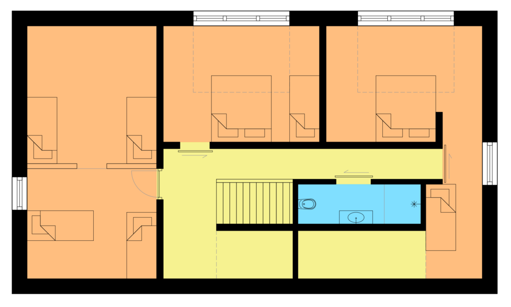 Plattegrond bovenverdieping